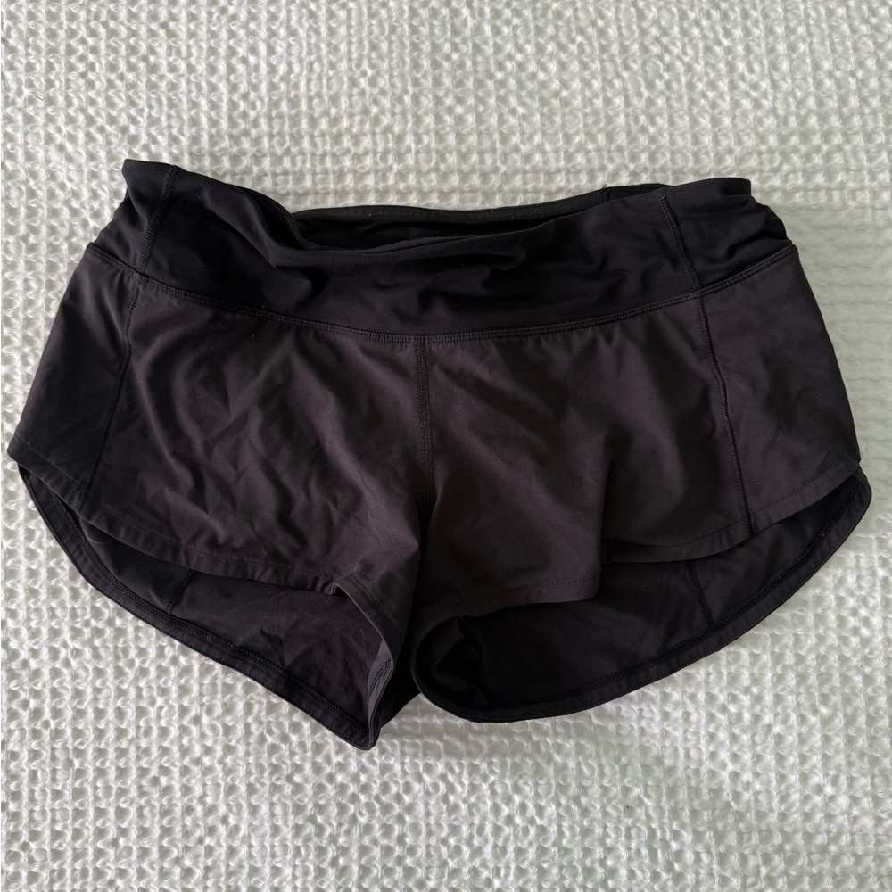 Black Women's Lululemon Speed Shorts